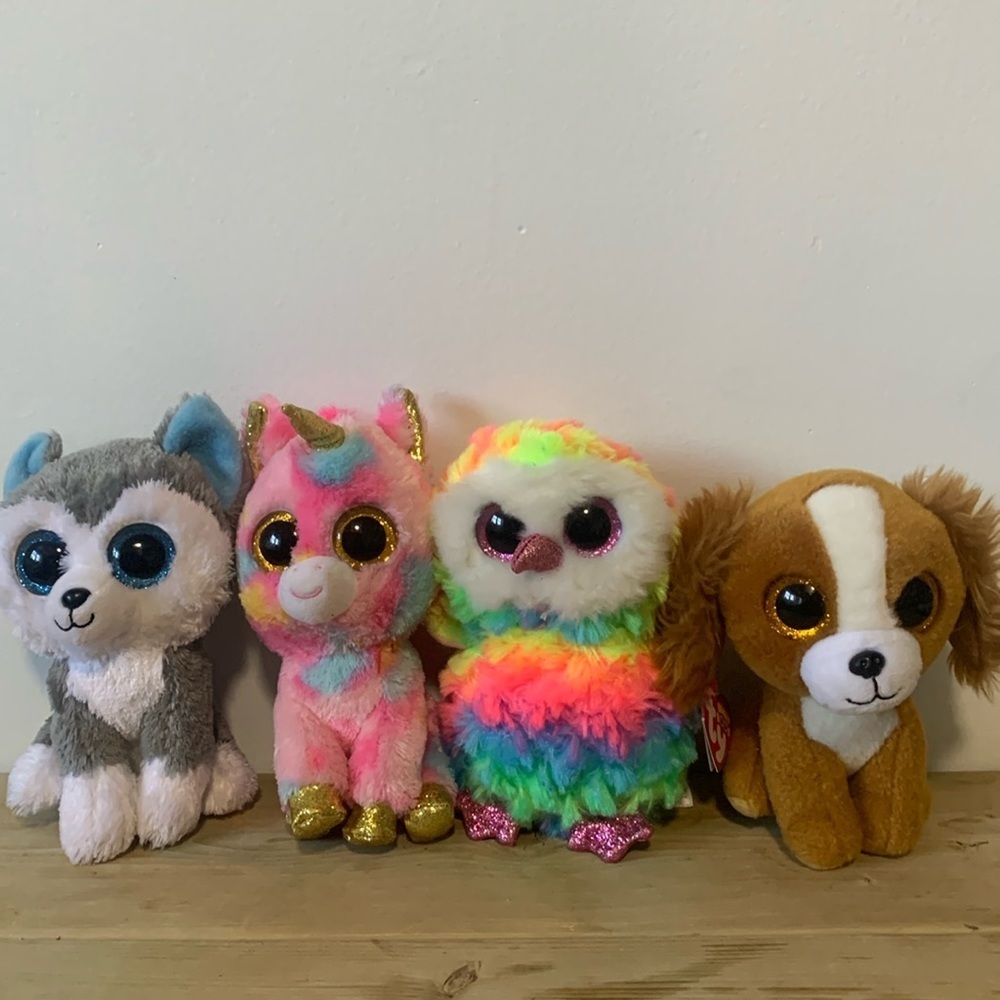 4 6” Ty Beanie Boo plush